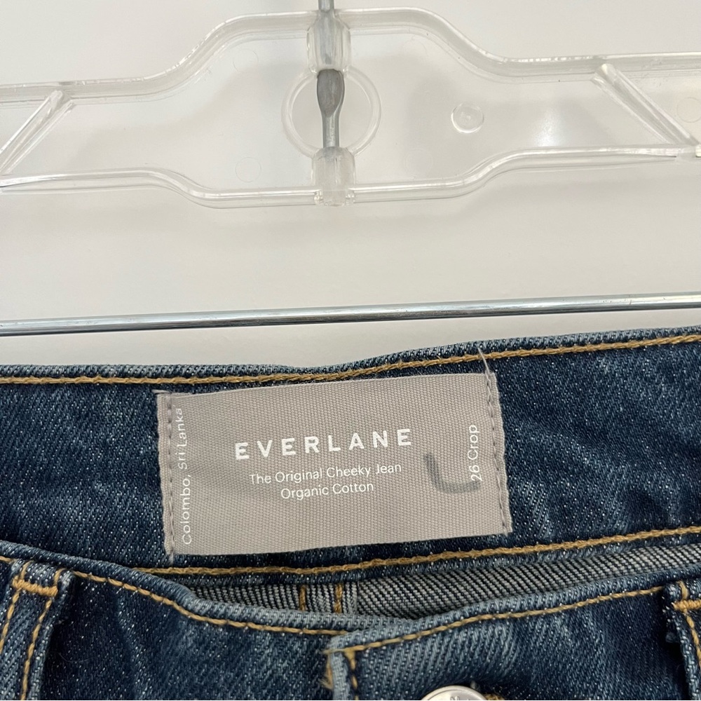 Everlane Dark Wash Cropped Ankle Jeans - Picture 3 of 4
